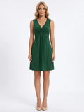 RAVENNA Women's Sleeveless Knot-Front A-Line Mini Dress