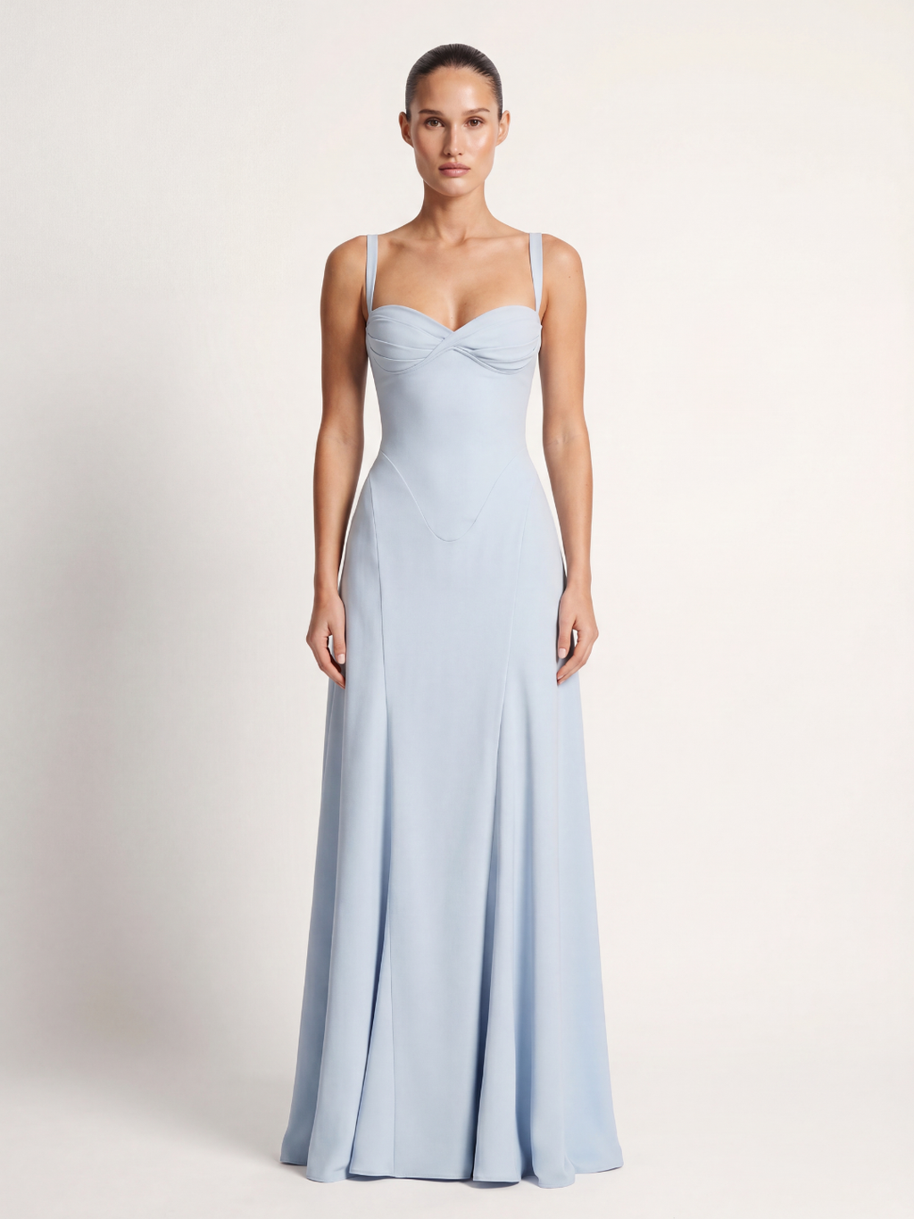 VALERIAN Women's Corset Bodice Sweetheart Mermaid Maxi Dress