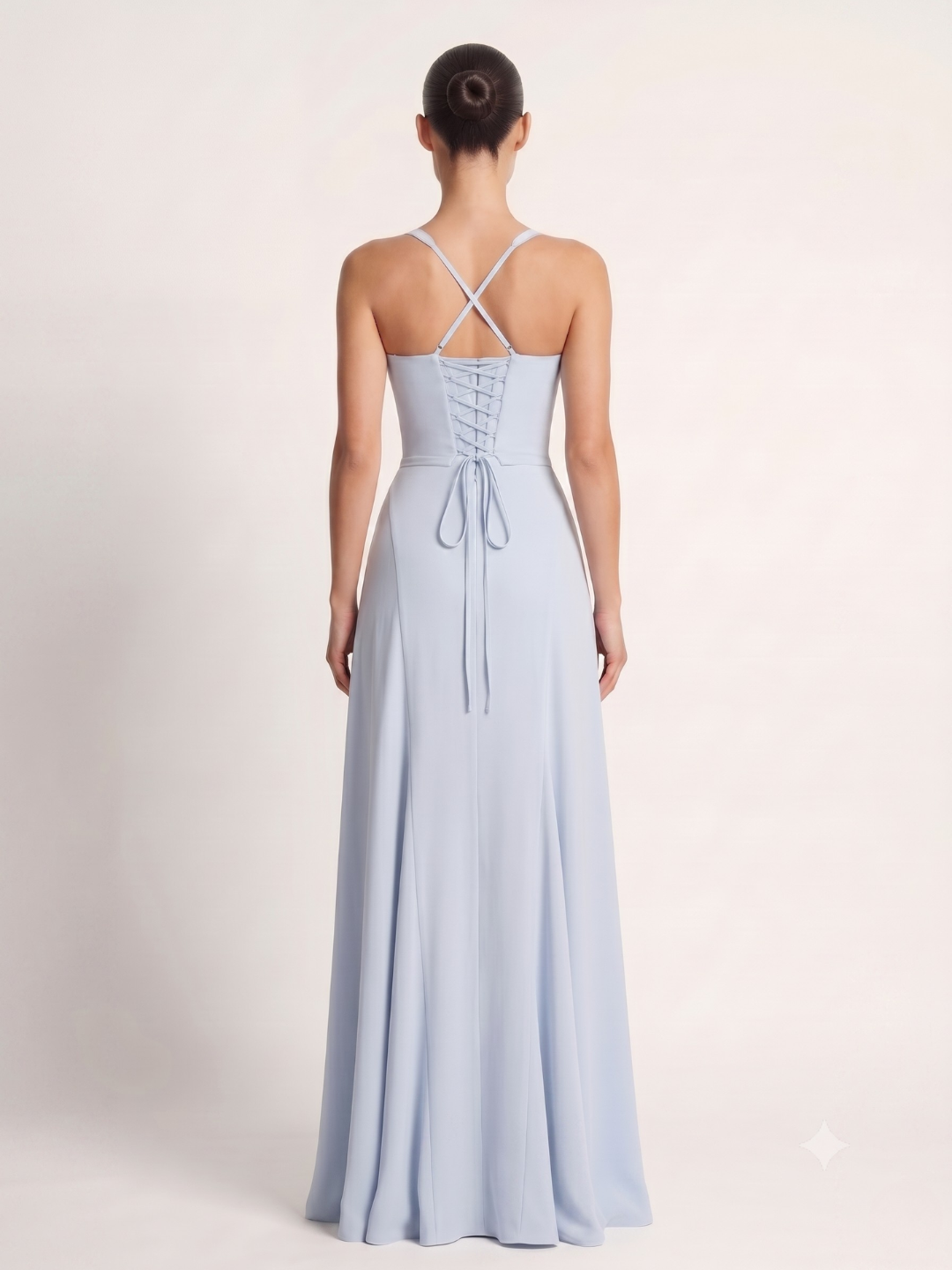 VALERIAN Women's Corset Bodice Sweetheart Mermaid Maxi Dress