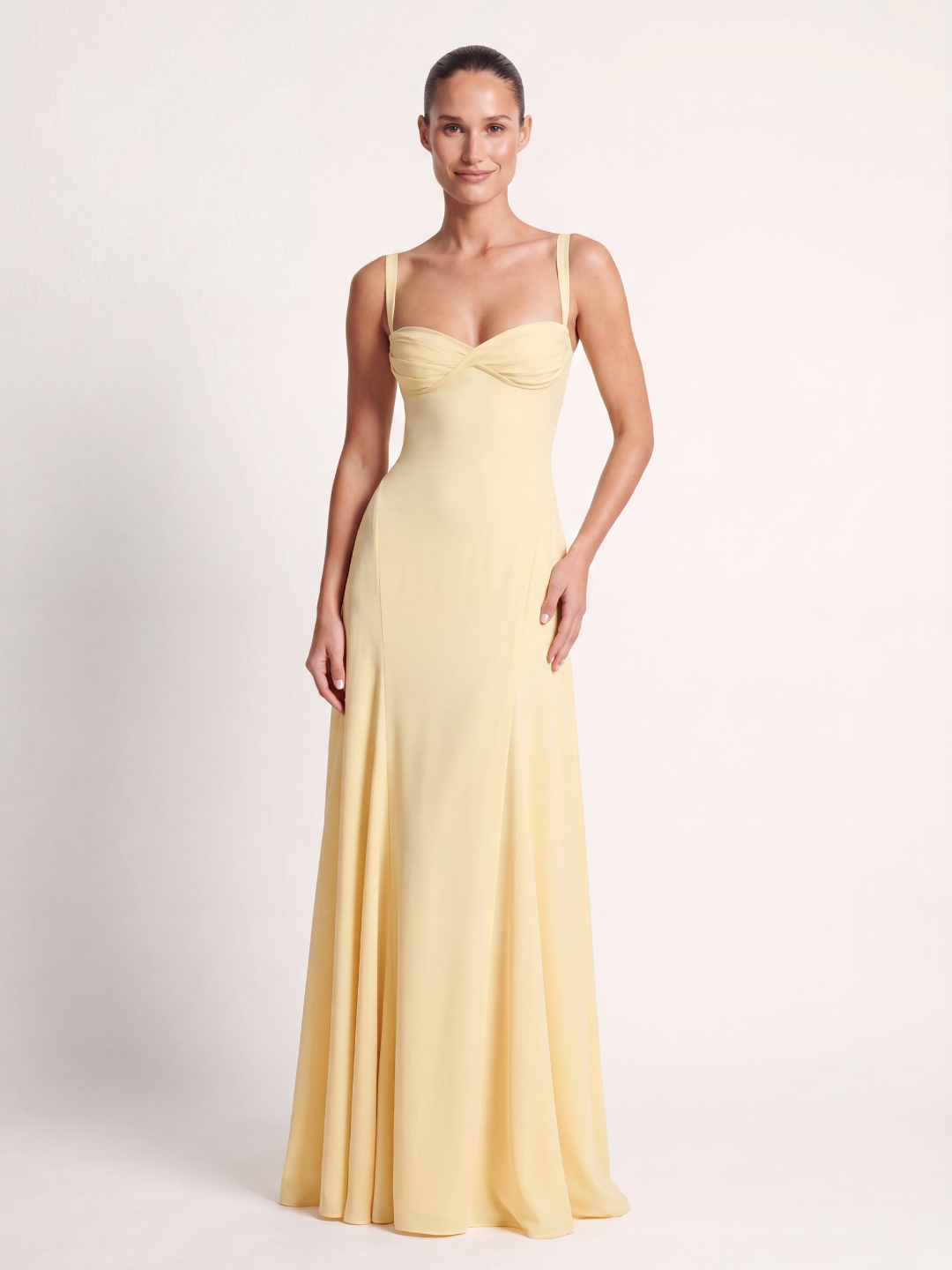 VALERIAN Women's Corset Bodice Sweetheart Mermaid Maxi Dress