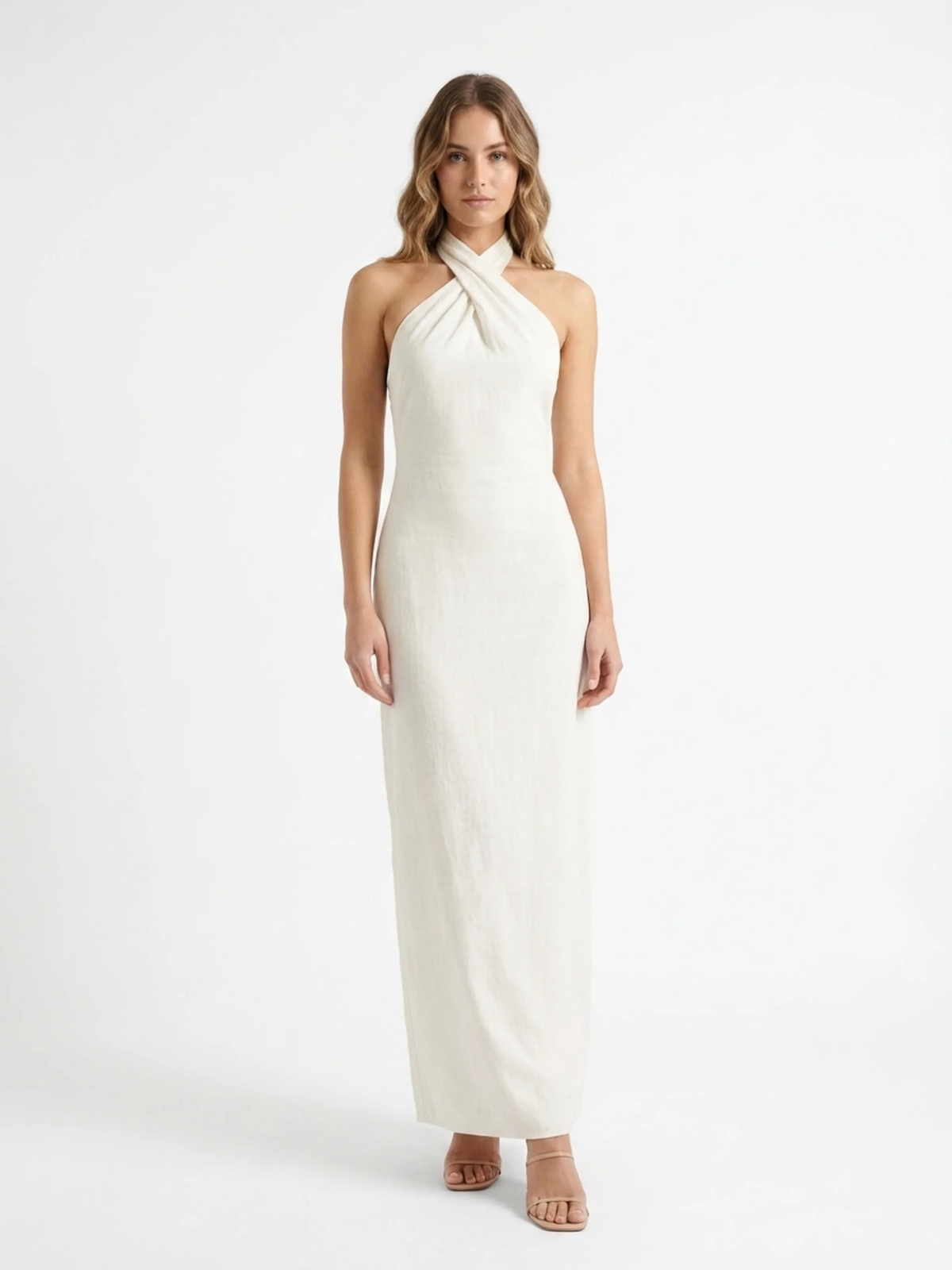 ROSAVEIL Women's Bohemian Halter Maxi Dress