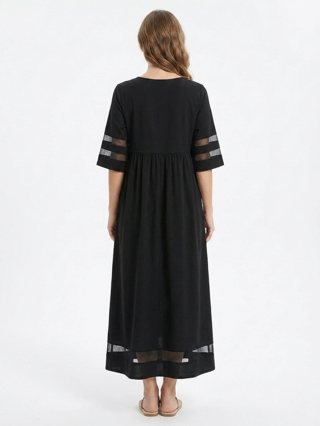 ZARINA Women's Empire Waist Tummy-Control Maxi Dress