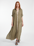 BELLADONNA Women's Button-Front Linen Shirt Sundress