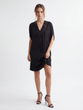 FENWICK Women's V-Neck Cold-Shoulder Shift Mini Dress